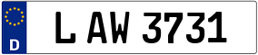 Trailer License Plate